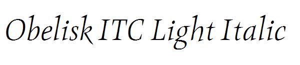 Obelisk ITC Light Italic