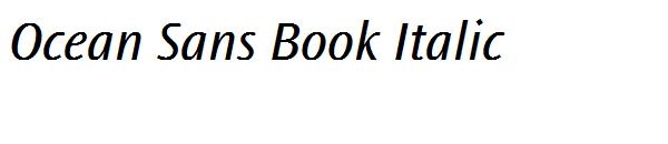 Ocean Sans Book Italic