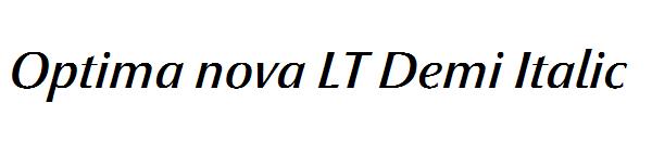 Optima nova LT Demi Italic
