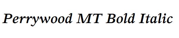 Perrywood MT Bold Italic