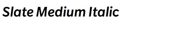 Slate Medium Italic