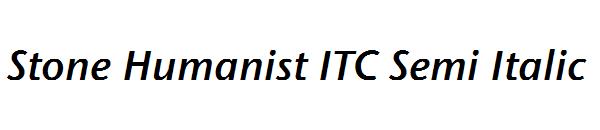 Stone Humanist ITC Semi Italic
