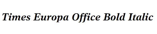 Times Europa Office Bold Italic