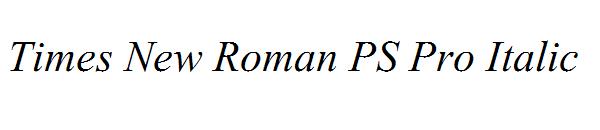 Times New Roman PS Pro Italic