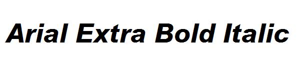 Arial Extra Bold Italic