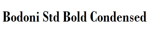 Bodoni Std Bold Condensed