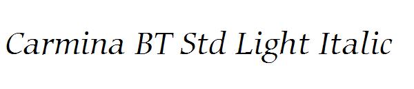 Carmina BT Std Light Italic