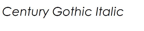 Century Gothic Italic