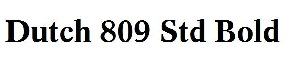 Dutch 809 Std Bold