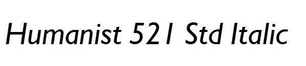 Humanist 521 Std Italic