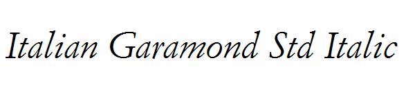 Italian Garamond Std Italic