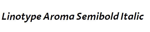 Linotype Aroma Semibold Italic