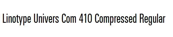 Linotype Univers Com 410 Compressed Regular