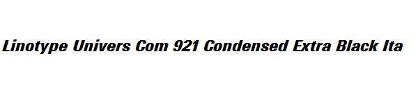 Linotype Univers Com 921 Condensed Extra Black Ita