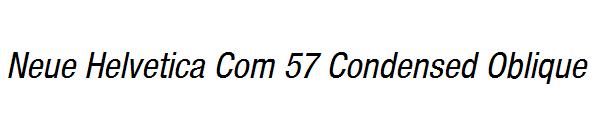 Neue Helvetica Com 57 Condensed Oblique