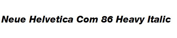 Neue Helvetica Com 86 Heavy Italic