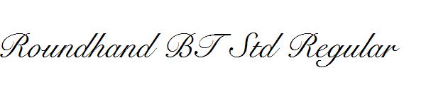 Roundhand BT Std Regular