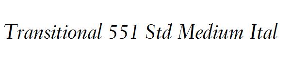 Transitional 551 Std Medium Ital