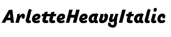 ArletteHeavyItalic