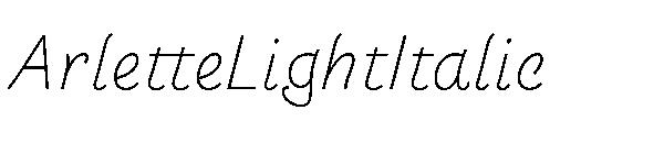 ArletteLightItalic
