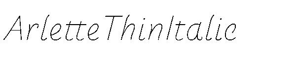 ArletteThinItalic