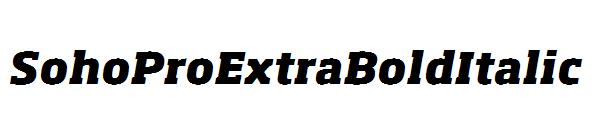 SohoProExtraBoldItalic