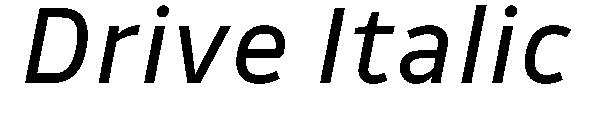 Drive Italic