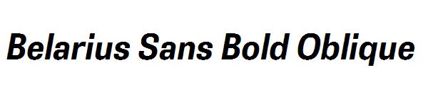 Belarius Sans Bold Oblique
