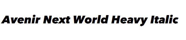 Avenir Next World Heavy Italic