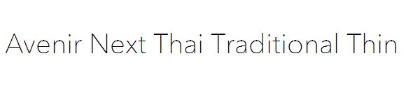 Avenir Next Thai Traditional Thin