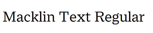 Macklin Text Regular