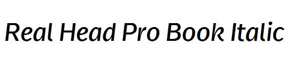 Real Head Pro Book Italic