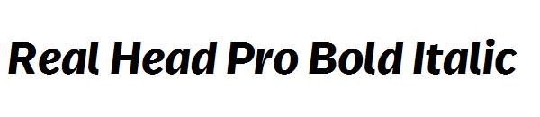 Real Head Pro Bold Italic