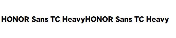 HONOR Sans TC HeavyHONOR Sans TC Heavy