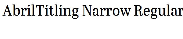 AbrilTitling Narrow Regular