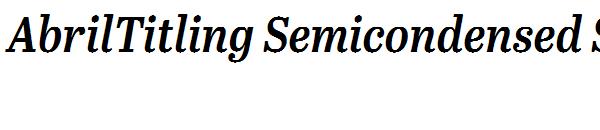 AbrilTitling Semicondensed Semibold Italic