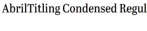 AbrilTitling Condensed Regular