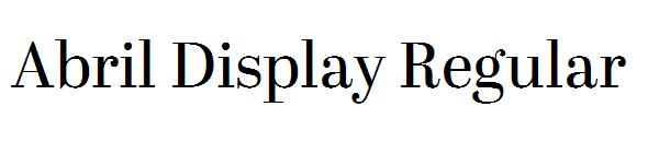 Abril Display Regular