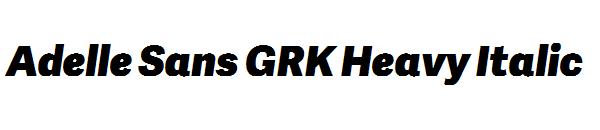 Adelle Sans GRK Heavy Italic