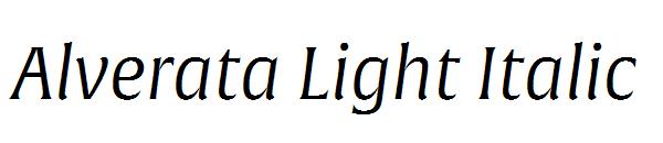 Alverata Light Italic