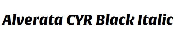 Alverata CYR Black Italic