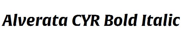 Alverata CYR Bold Italic