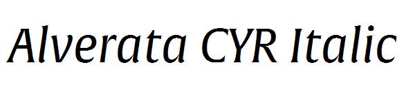 Alverata CYR Italic