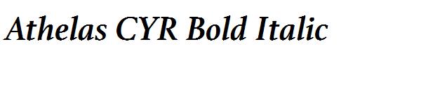 Athelas CYR Bold Italic