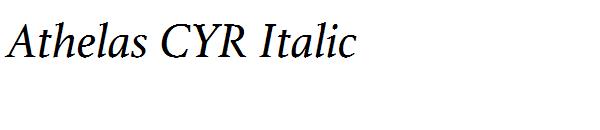 Athelas CYR Italic