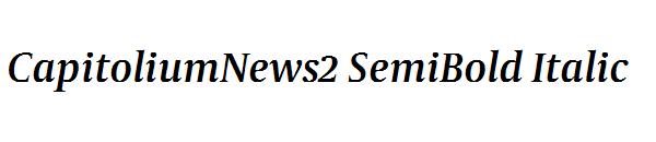 CapitoliumNews2 SemiBold Italic