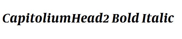CapitoliumHead2 Bold Italic