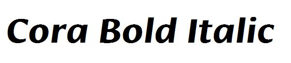 Cora Bold Italic