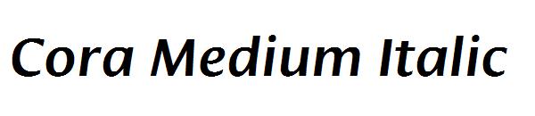 Cora Medium Italic