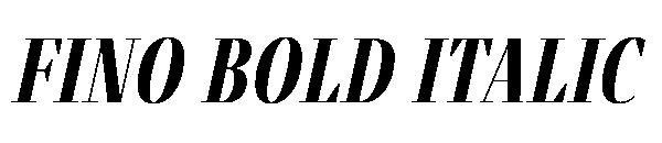 Fino Bold Italic